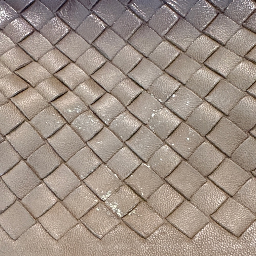 Elegant Brown Woven Leather Crossbody Bag - Picture 3 of 7